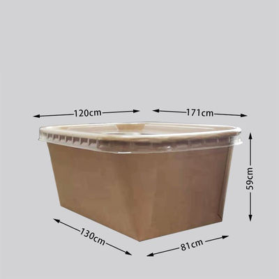 La nourriture légère carrée d'emballage de papier à aliments de préparation rapide de machine jetable de boîte emportent CHW-1000M