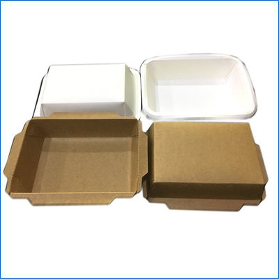 Machine rectangulaire jetable CHJ-A de fabrication de cartons de déjeuner de papier d'aliments de préparation rapide