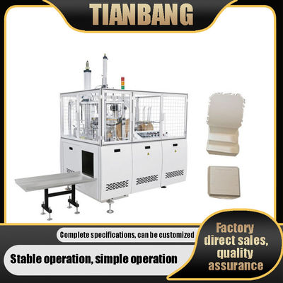 Machine de papier de fabrication de cartons de déjeuner de grille multi jetable